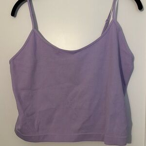 Wild Fable Lavender Ribbed Crop Tank